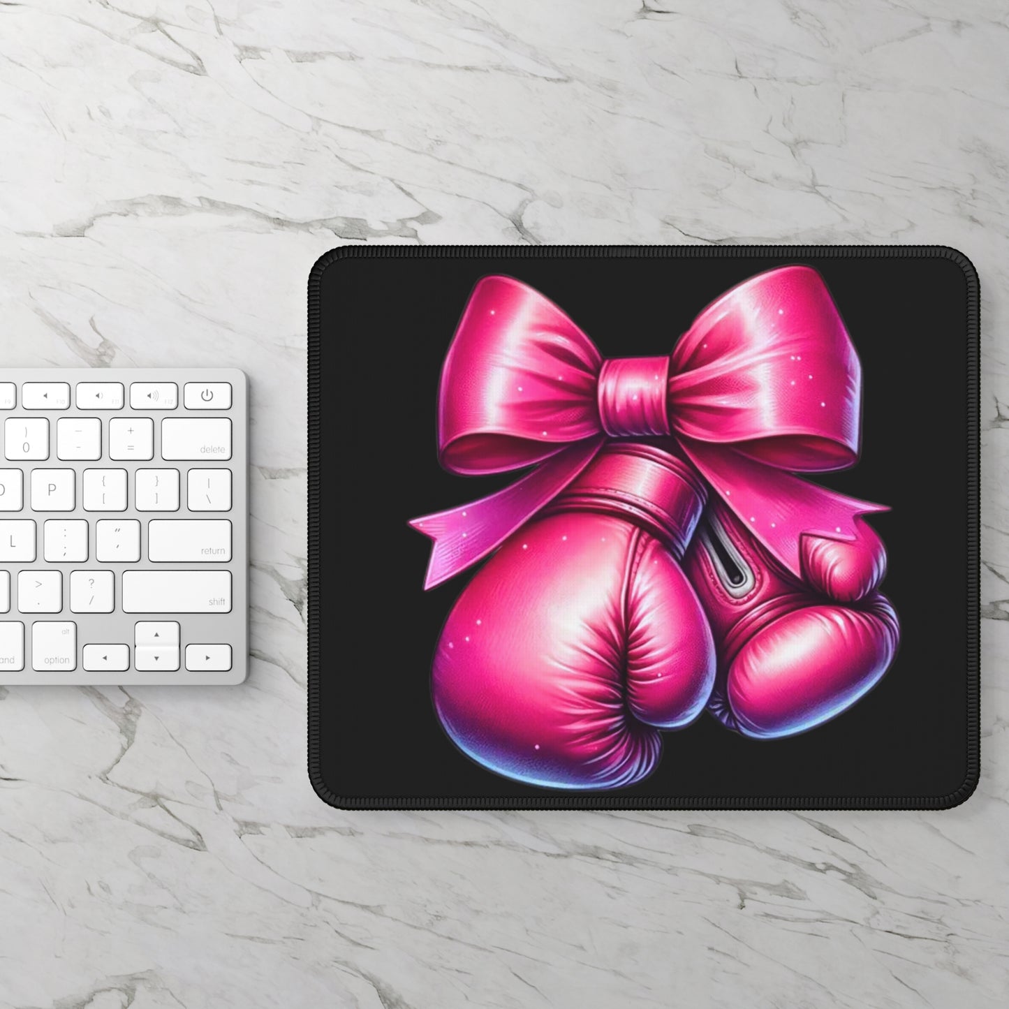 Stylish Boxing-Themed Gaming Mouse Pad, Fun Gift for Gamers, Unique Desk Accessory for your Female Warrior, Perfect for Holidays