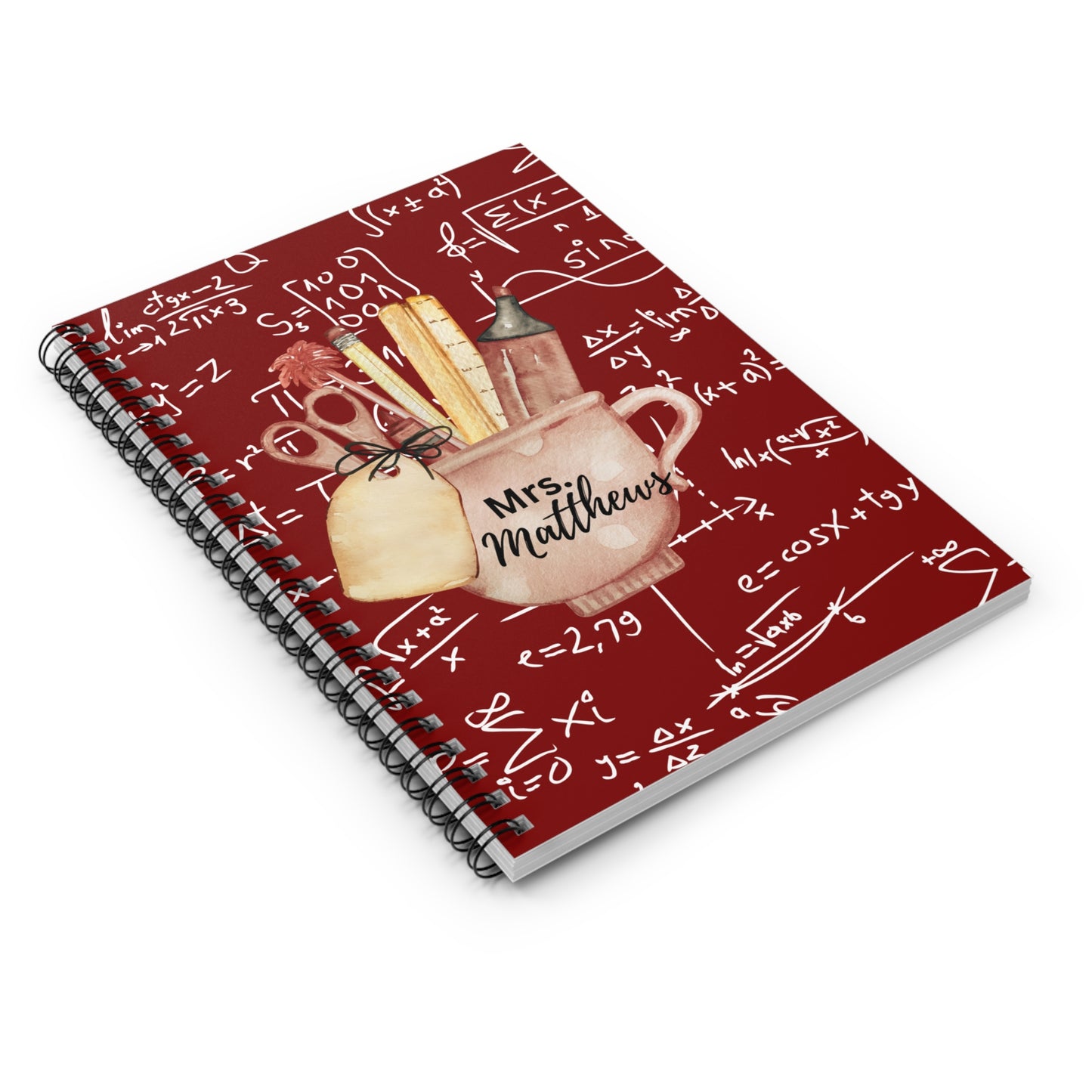 Teacher's Spiral Notebook - Personalized Gift for Educators, School Supplies, Back to School, Student Journal, Classroom Decor