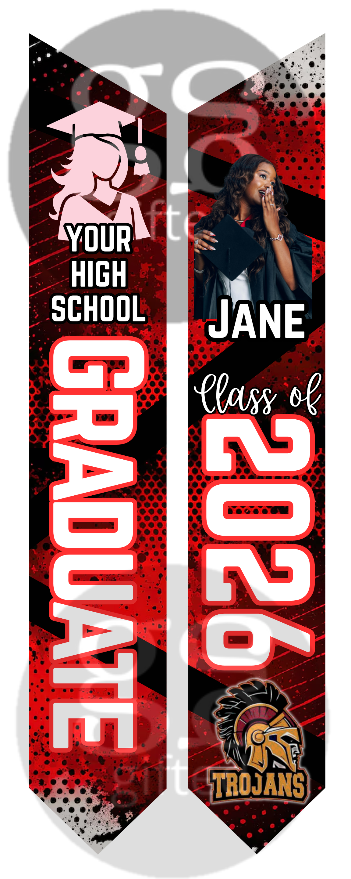 Custom Class of 2026 Graduation Stole