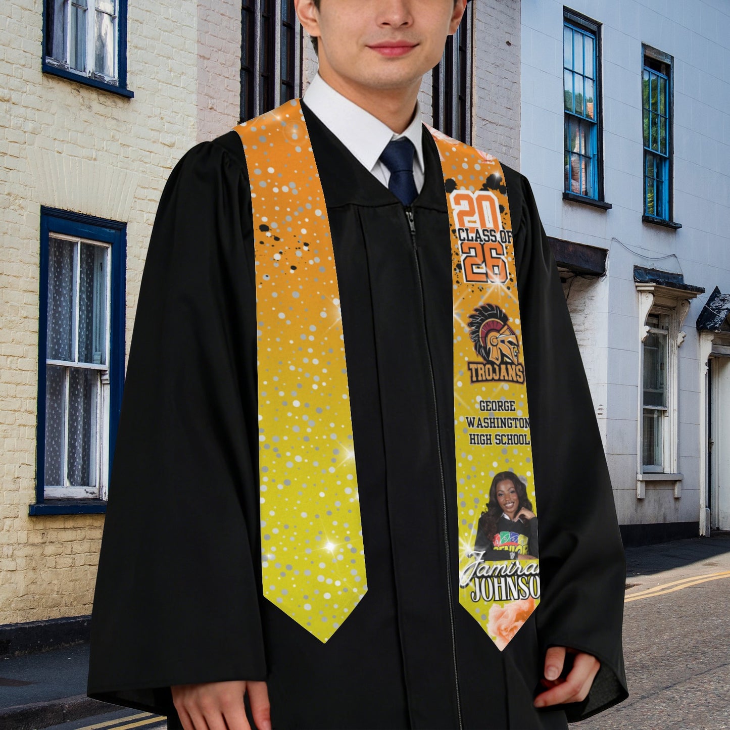 She Did It!  Adult Graduation Stole