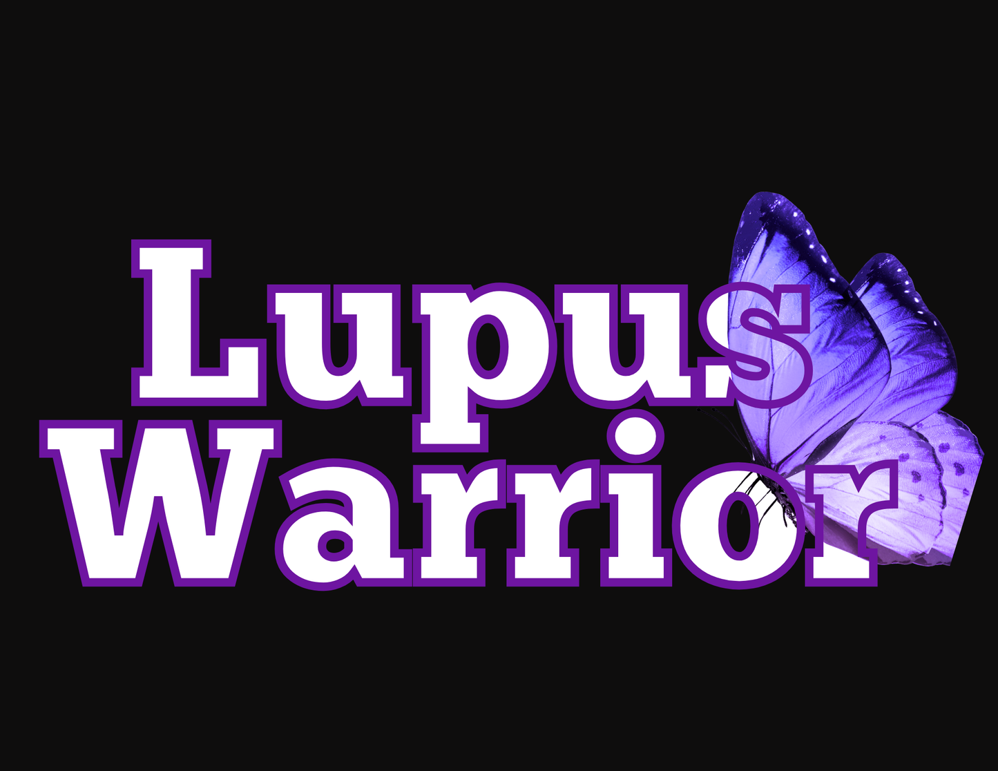 Lupus Awareness Purple Butterfly
